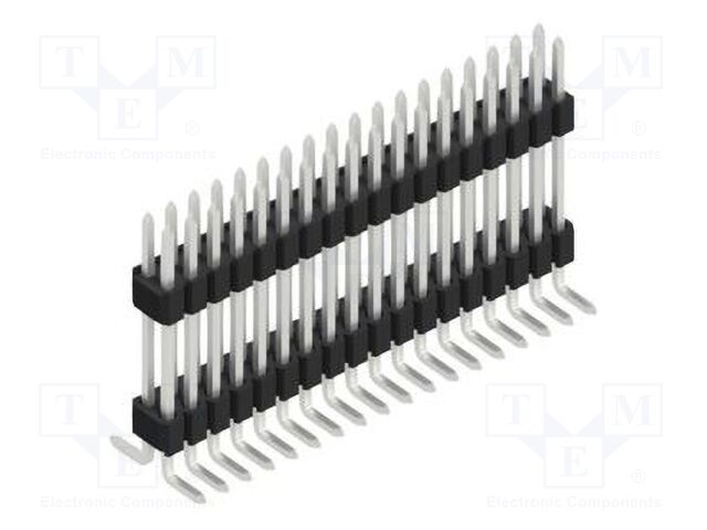 Connector: pin strips; pin header; male; PIN: 36; 1.27mm; SMT; 2x18