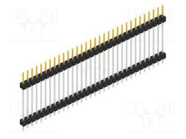 Connector: pin strips; pin header; male; PIN: 32; 2.54mm; THT; 1x32