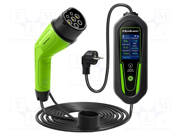 EMobility: charger; 1x0.5mm2,3x2.5mm2; 230VAC; 3.5kW; IP65; 5m; 16A