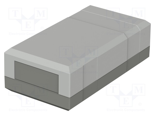 Enclosure: with panel; X: 67mm; Y: 125mm; Z: 40mm; ELEGANT; dark grey