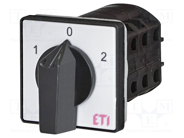 Switch: cam switch; Stabl.pos: 3; 25A; 1-0-2; for building in; IP20
