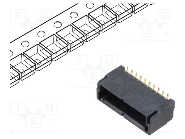Connector: wire-board; KW30; vertical; SMT; PIN: 10; male; socket