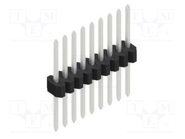 Connector: pin strips; pin header; male; PIN: 9; 1.27mm; THT; 1x9