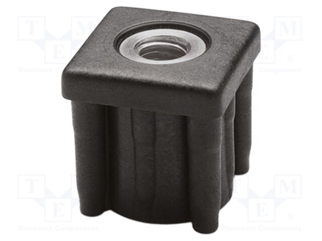 For profiles; Body: black; H: 38mm; technopolymer PA; L: 37.6mm