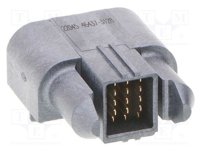 Connector: wire-board; -40÷105°C; angled; PIN: 15; THT; male; plug