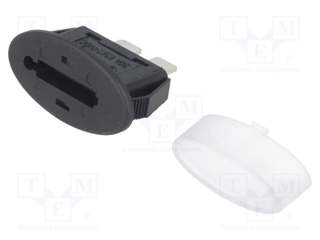 Fuse acces: fuse holder; fuse: 19mm; 30A; on panel,snap-fastener