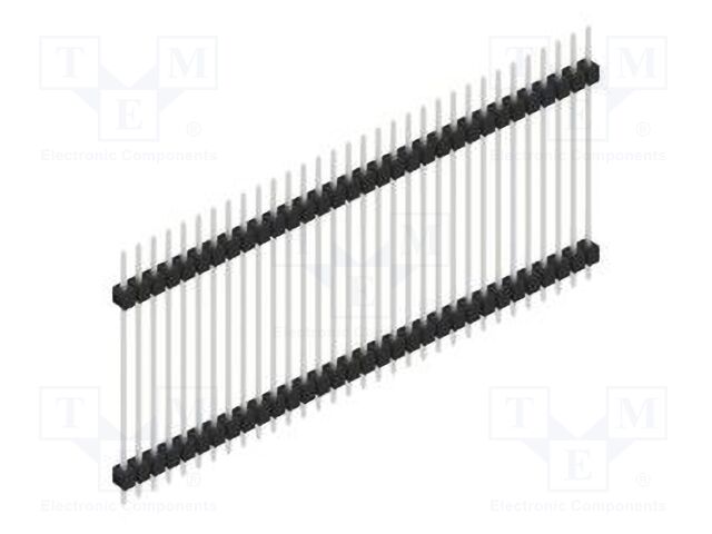 Connector: pin strips; pin header; male; PIN: 32; 2.54mm; THT; 1x32