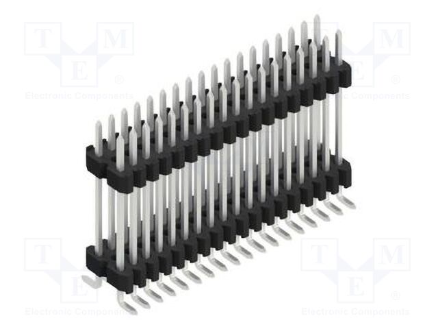 Connector: pin strips; pin header; male; PIN: 36; 1.27mm; SMT; 2x18