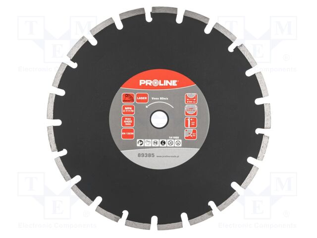 Cutting diamond wheel; Ø: 350mm; Øhole: 25.4mm; Disc thick: 2.9mm