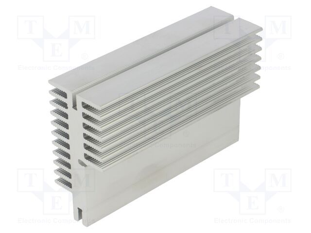Heatsink: extruded; grilled; natural; L: 100mm; W: 33mm; H: 66.5mm