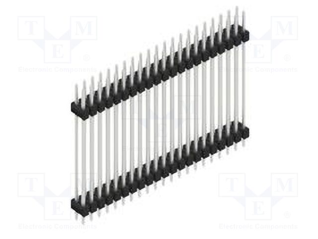 Connector: pin strips; pin header; male; PIN: 42; 2.54mm; THT; 2x21