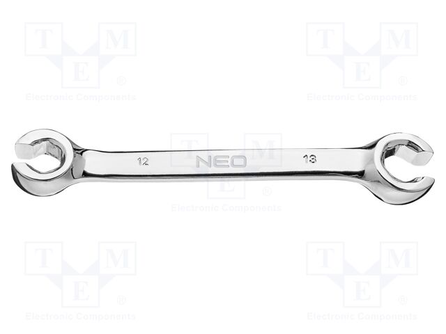 Wrench; flare nut wrench; 12mm,13mm; Chrom-vanadium steel