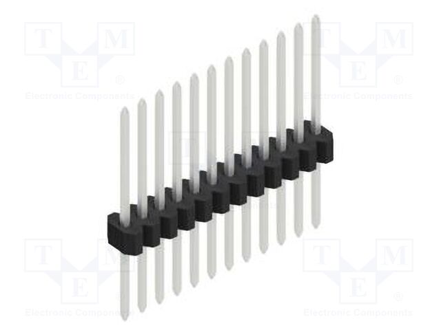 Connector: pin strips; pin header; male; PIN: 12; 1.27mm; THT; 1x12