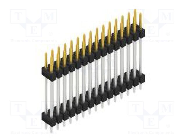 Connector: pin strips; pin header; male; PIN: 30; 2.54mm; THT; 2x15