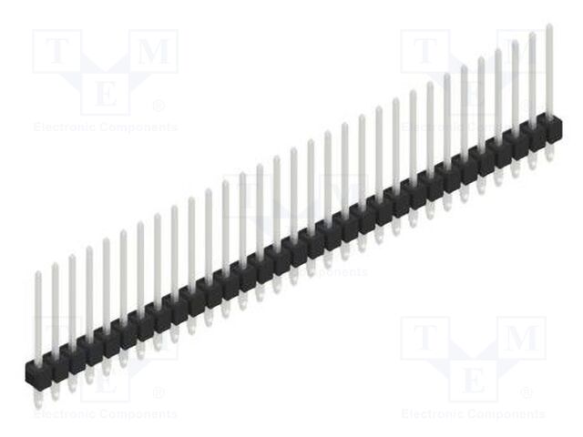 Connector: pin strips; pin header; male; PIN: 31; 2.54mm; THT; 1x31