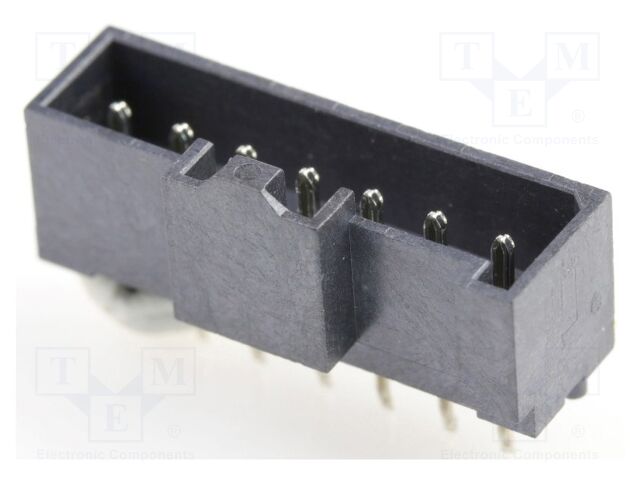 Connector: wire-board; male; PIN: 7; vertical; on PCBs; THT; tinned
