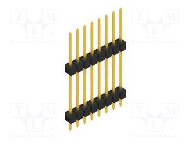 Connector: pin strips; pin header; male; PIN: 8; 2.54mm; THT; 1x8