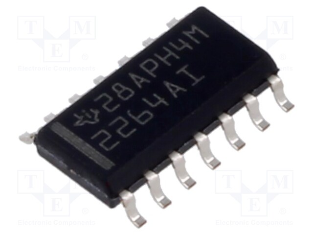 IC: operational amplifier; 730kHz; Ch: 4; SO14; tube; IB: 800pA