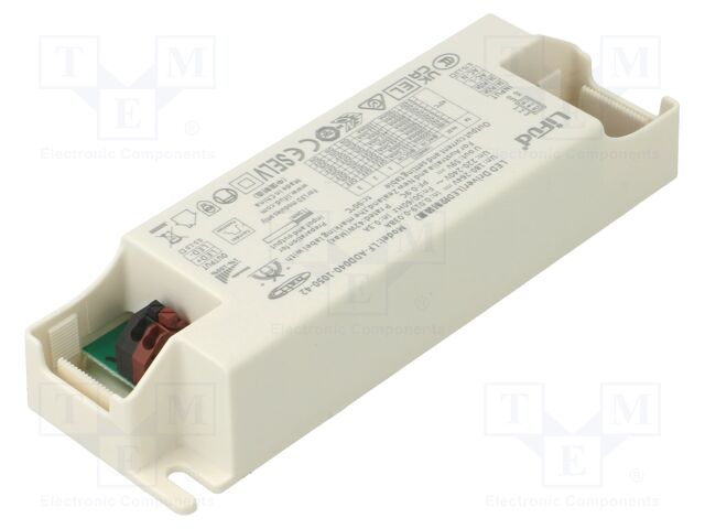 Power supply: switching; LED; 40W; 9÷42VDC; 700mA÷1.05A; IP20; 87%