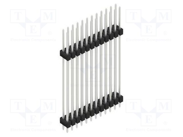 Connector: pin strips; pin header; male; PIN: 24; 2.54mm; THT; 2x12