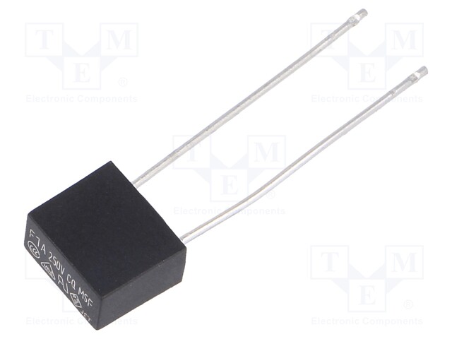 Fuse: fuse; 1A; 250VAC; 8,35x4,3x7,7mm; MSF