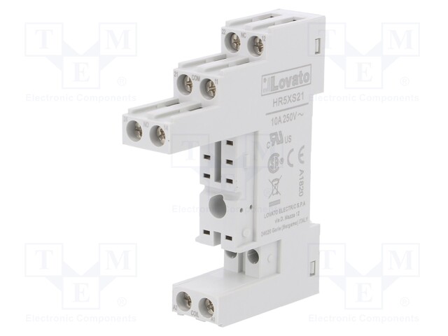 Socket; PIN: 8; 10A; 250VAC; Mounting: DIN; Series: HR30,HR50