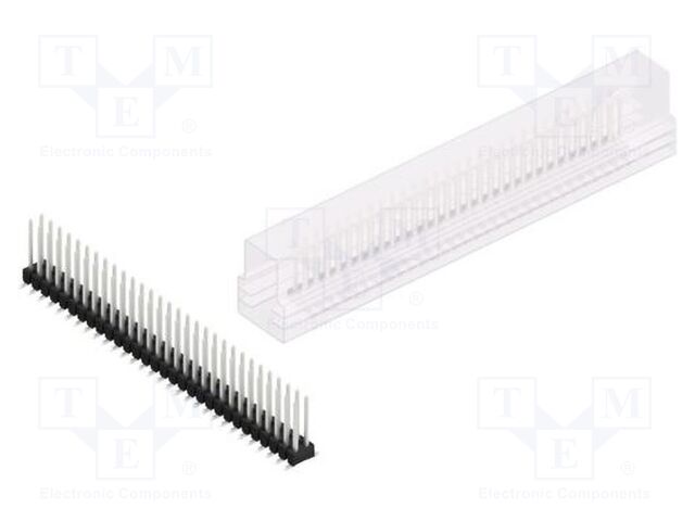 Connector: pin strips; pin header; male; PIN: 60; 2.54mm; SMT; 2x30