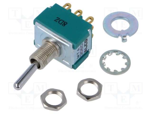 Switch: toggle; Pos: 2; 3PDT; ON-ON; 3A/250VAC; 4A/28VDC; -20÷80°C