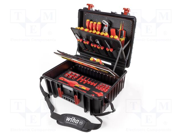 Kit: general purpose; for electricians,electric cars; 1kV; case