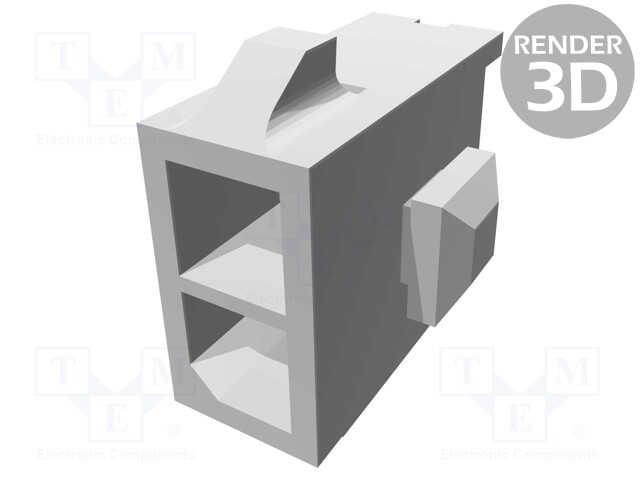 Socket; wire-board; male; Micro MATE-N-LOK; 3mm; PIN: 2; THT; 5A