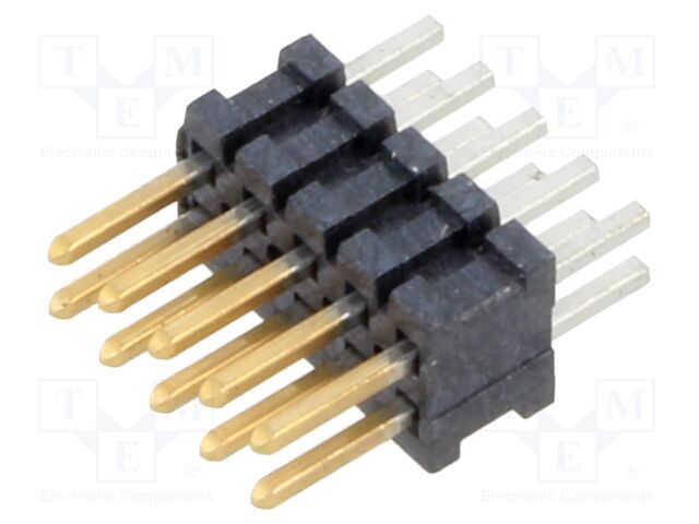 Connector: pin strips; male; PIN: 10; 1.27mm; gold flash; THT