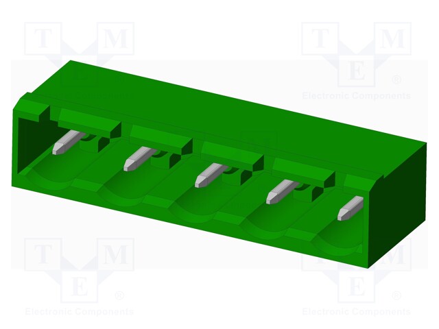 Connector: pluggable terminal block; socket; male; angled 90°