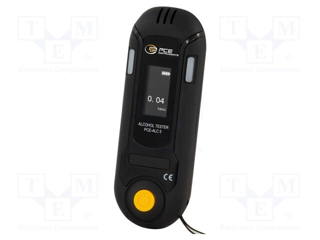 Tester: breathalyser; LCD 1"; 0.01÷0,2%BAC; Meas.accur: ±0,05%BAC