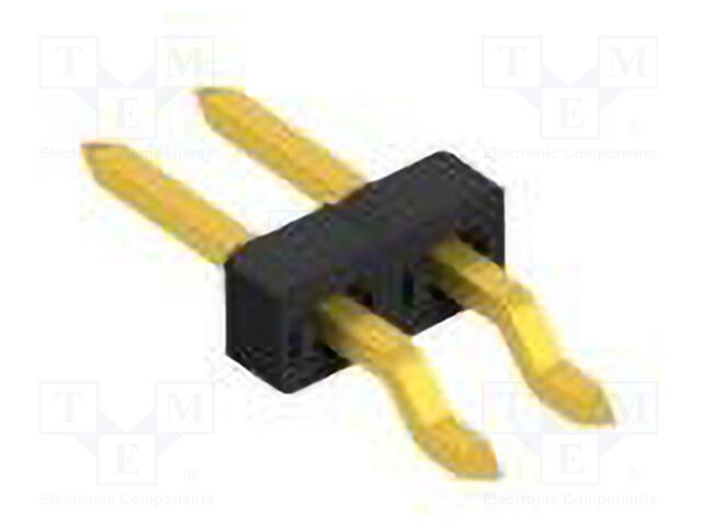 Connector: pin strips; pin header; male; PIN: 2; 2mm; SMT; 1x2; 100V