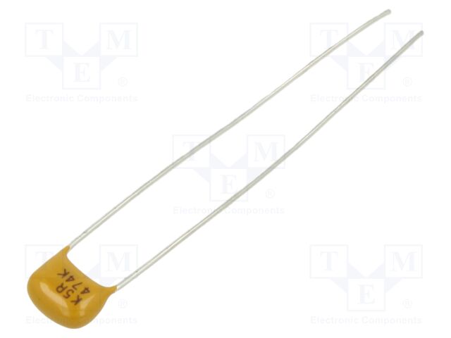 Capacitor: ceramic; 470nF; 50V; X7R; ±10%; THT; 5mm
