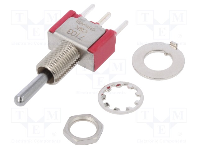 Switch: toggle; Pos: 3; SP3T; ON-OFF-ON; 5A/120VAC; 5A/28VDC; IP40