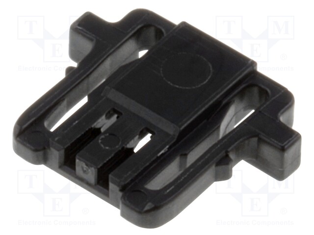 Plug; wire-board; female; Pico-Lock; 1mm; PIN: 2; w/o contacts