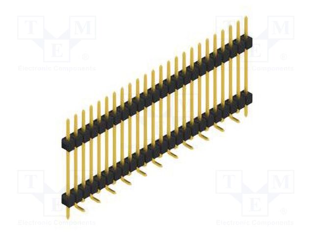 Connector: pin strips; pin header; male; PIN: 24; 2.54mm; SMT; 1x24