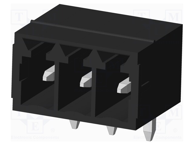 Connector: pluggable terminal block; socket; male; on PCBs