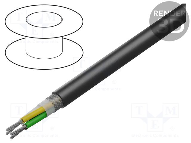 Wire: control cable; chainflex® CFSOFT2; 8x0.25mm2; black; 5÷70°C