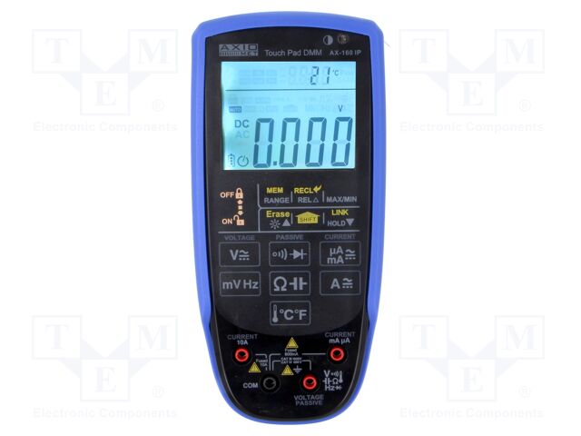 Digital multimeter; LCD (6000),double,with a backlit; 3x/s