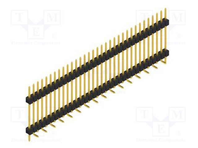 Connector: pin strips; pin header; male; PIN: 33; 2.54mm; SMT; 1x33