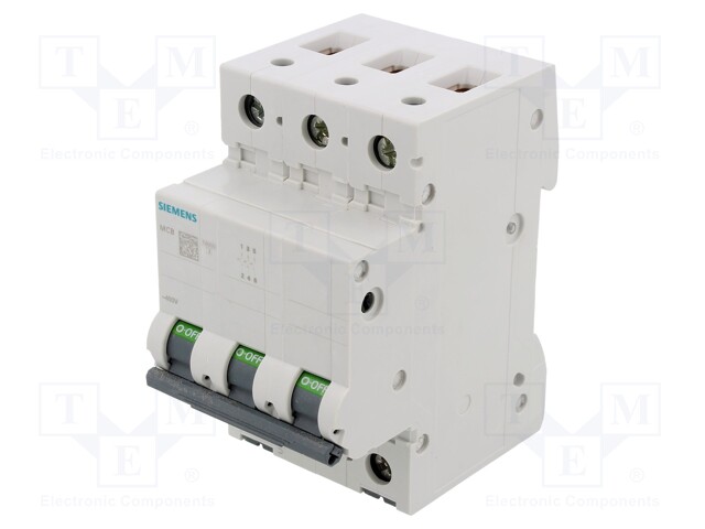 Circuit Breaker, MCB, 5SL4, 3P, 10 kA, 400 V, 4 A