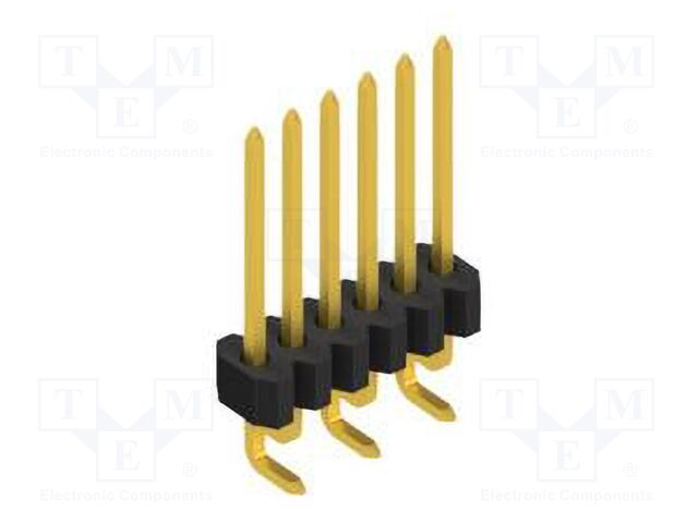 Connector: pin strips; pin header; male; PIN: 6; 1.27mm; SMT; 1x6