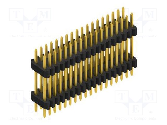 Connector: pin strips; pin header; male; PIN: 36; 1.27mm; THT; 2x18