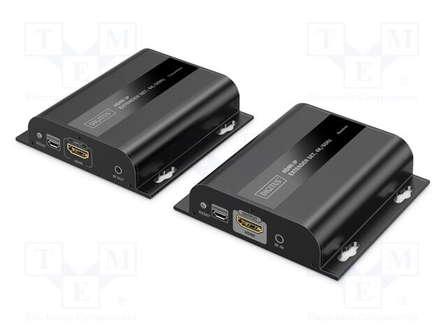 HDMI extender; DC socket x2,HDMI socket x2,RJ45 socket x2