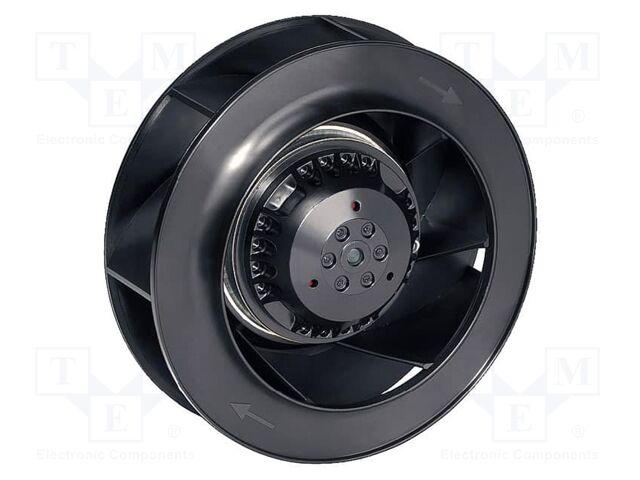 Fan: EC; radial; 230VAC; Ø175x69mm; ball; 2300rpm; IP20; Len: 0.88m
