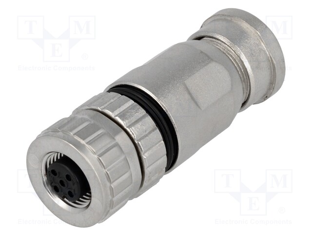 Plug; M12; PIN: 5; female; A code-DeviceNet / CANopen; for cable