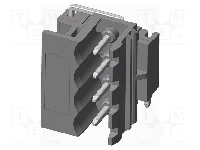 Connector: pluggable terminal block; socket; male; side,angled