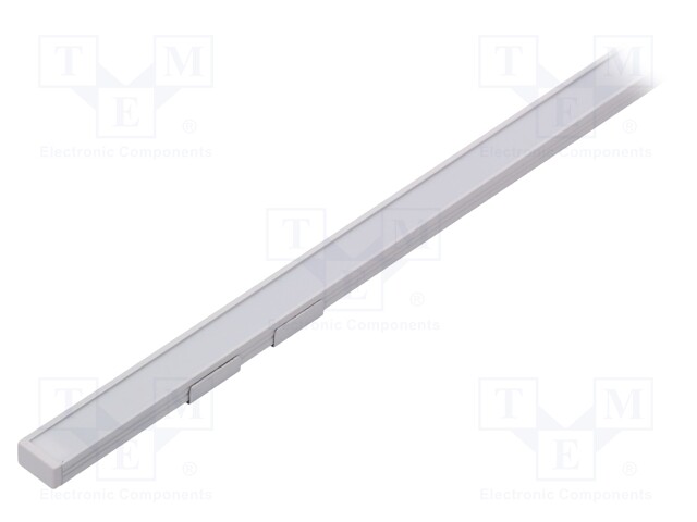 Profiles for LED modules; white; surface; white; L: 1m; aluminium